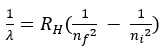 Rydberg equation